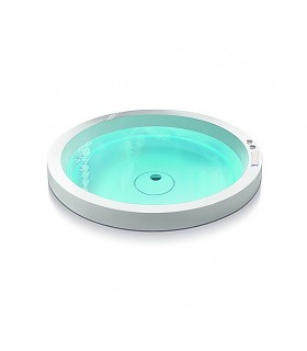 Baignoire balnéo ronde ALISE encastrable luxe