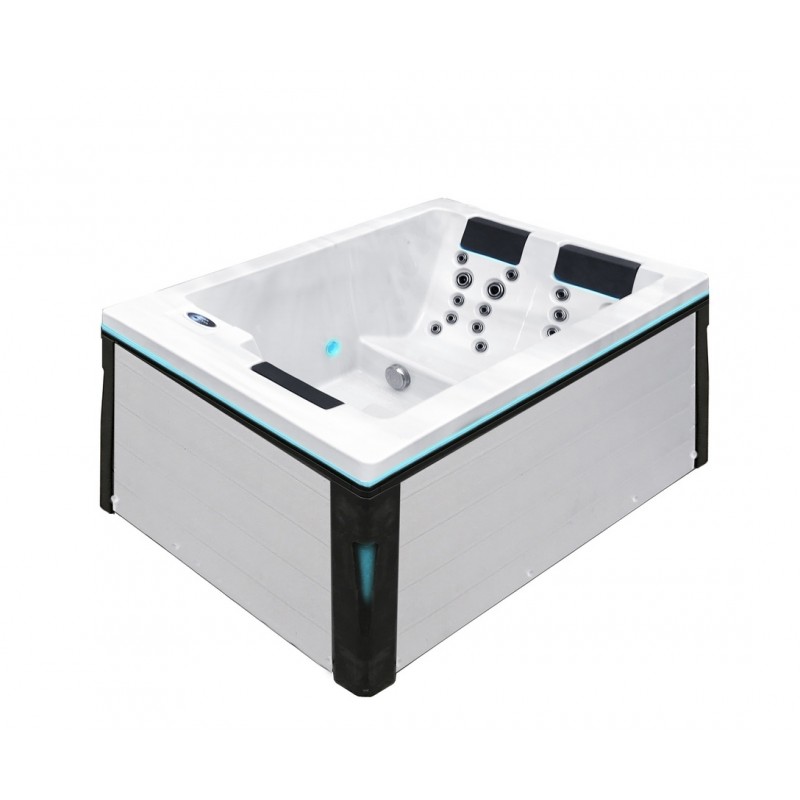 Spa jacuzzi Roméo 2 à 3 places design dont 1 place allongée Spa jacuzzi Roméo 2 à 3 places design dont 1 place allongée
