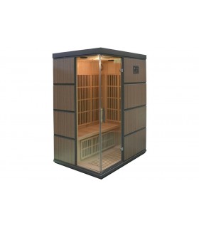 Sauna infrarouge luxe 3 places Aurore design