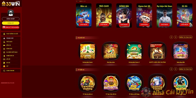 Hệ thống game đa dạng